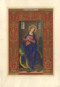 Early 20th Century Chromolithograph - Margaret the Virgin