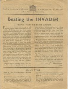 Set of Five Printed Documents - Second World War Media