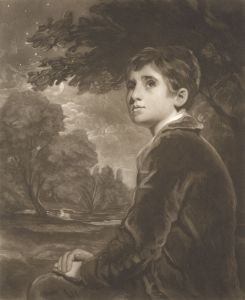 19th Century Mezzotint - Portrait of a Young Man
