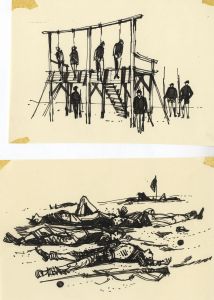 Pair of Mid 20th Century Pen and Ink Drawings - American Civil War