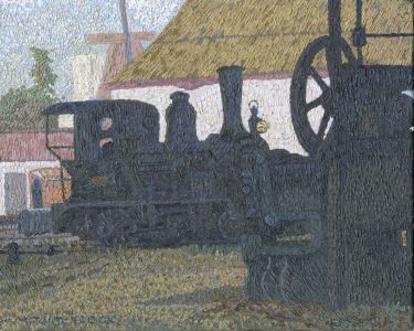 Malcolm J Hitchcock RWA - Mid 20th Century Oil, Vasco da Gama San Domingos Mines