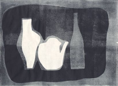 Jean Gillet - Mid 20th Century Monotype, Vases