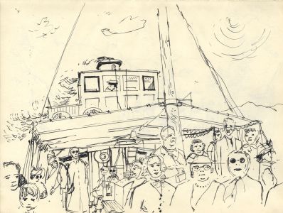 Paul Sharp - Mid 20th Century Pen and Ink Drawing, Scottish Highlands