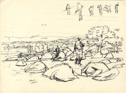 Paul Sharp - Mid 20th Century Pen and Ink Drawing, Rural Scenes