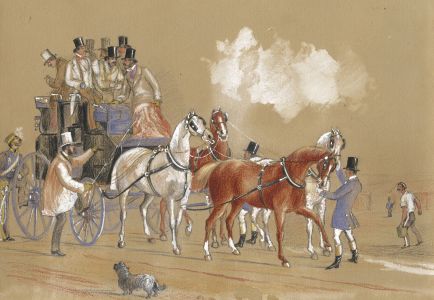 G. R. W - 1856 Pastel, Coach