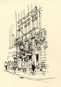 Paul Sharp - Mid 20th Century Pen and Ink Drawing, Findlaters