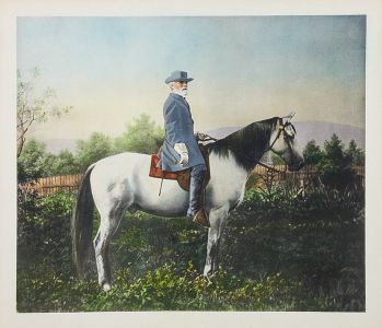 Contemporary Chromolithograph - US Civil War General Robert E. Lee