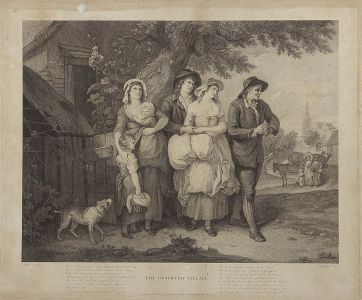 Francesco Bartolozzi - 1795 Engraving, The Deserted Village