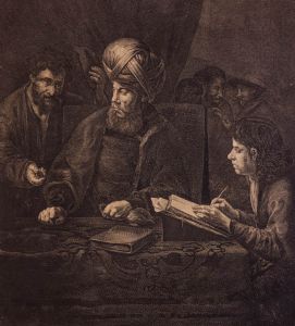 After Simon François Ravenet - 1848 Engraving, The Lord Paying his Labourers