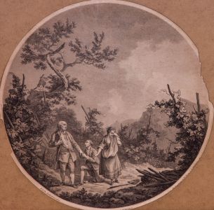 F. Bartolozzi, W. Byrne and S. Middiman - Circular 18th Century Engraving