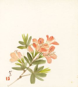Mid 20th Century Japanese Woodblock - Flowers