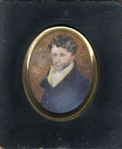 19th Century Gouache - Bust Portrait of a Gentleman