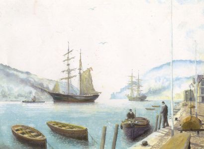 J.A. Bayley - Contemporary Digital Print, The Bight, Dartmouth
