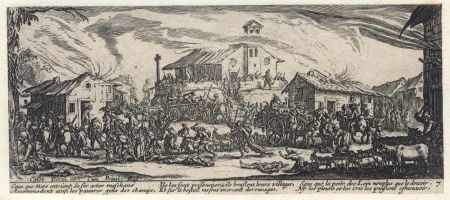 Van Schagen after Callot 17th Century Etching - Miseries and Misfortunes of War