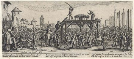 Van Schagen after Callot 17th Century Etching - Miseries and Misfortunes of War