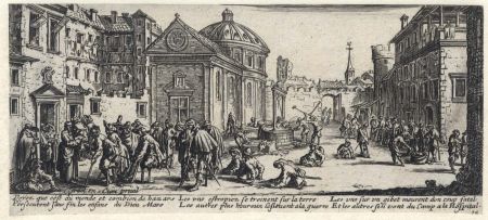 Van Schagen after Callot 17th Century Etching - Miseries and Misfortunes of War
