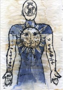 Julian Gordon Mitchell - Contemporary Serigraph, Metaphysical Man