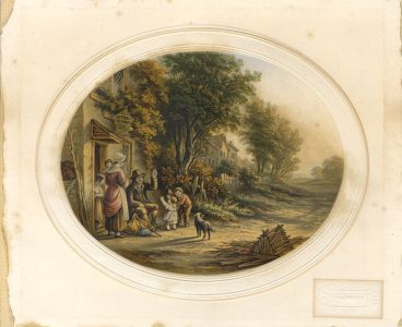 19th Century Lithograph - The Peddler