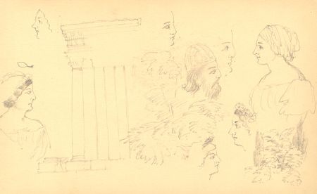 I. Burn Blyth - Late 19th Century, Two Graphite Drawings