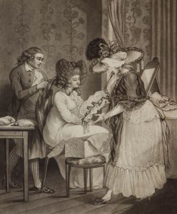 Late 19th Century Mezzotint - Getting Dressed