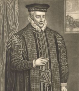 John Faber - 1714 Mezzotint, Sir Walter Mildmay