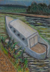IAN - Mid 20th Century Pastel, The River Boat