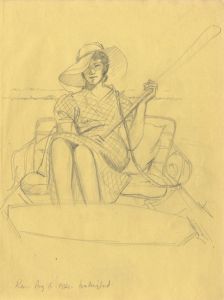 Bip Pares (1904-1977) - 1934 Graphite Drawing, Kim at Wallingford