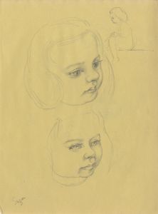 Bip Pares (1904-1977) - 1934 Graphite Drawing, Suzan