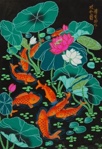 Chinese Contemporary Mixed Media - Pond Life