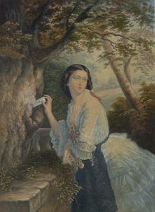 George Baxter - 1856 Baxter Method Print, The Secret Letter