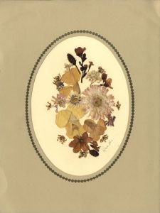 Wendy - Mid 20th Century Mixed Media, Dried Flower Arrangement
