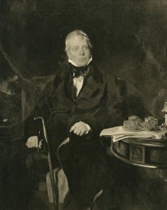 After J. Horsburgh - Contemporary Restrike Mezzotint, Sir Walter Scott
