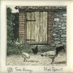 Mark Spain - Contemporary Aquatint, Free Range