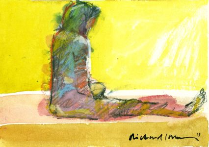 Richard J.S. Young - 2013 Watercolour, Seated Figure