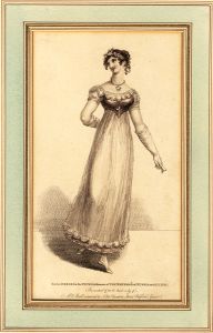 19th Century Engraving - Ball Dress for the Fetes