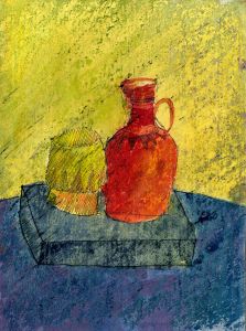 Lawrence Curtis - 1984 Mixed Media, Still Life