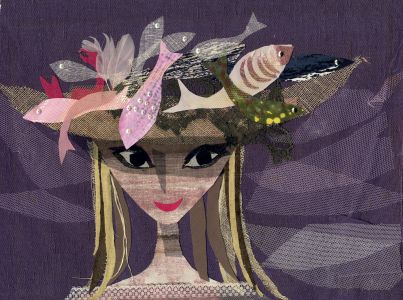 Carol Blanchard - Contemporary Mixed Media, Lady in a Hat