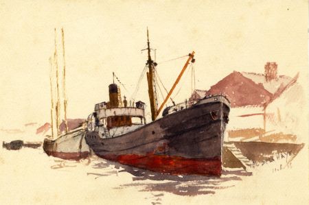 Alexander Brantingham Simpson RI - 1936 Watercolour, H.M.L. Deli Haye