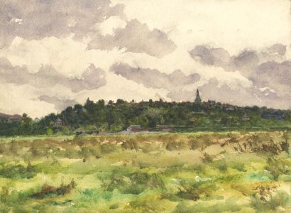 Alexander Brantingham Simpson RI - 1930 Watercolour, French Landscape