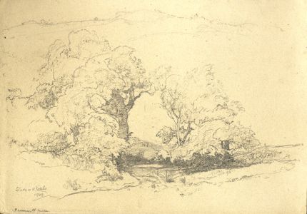 Oliver Hall RA RWS RE - 1949 Graphite Drawing, Study in North Wales