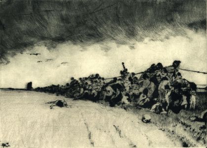 Alexander Brantingham Simpson RI - Pair of Early 20th Century Etchings, Corpses