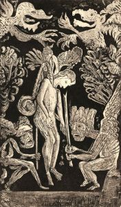 Peter Carreras - Contemporary Etching, Hanging Judas