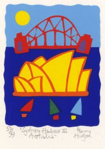 Penny Hudson - Contemporary Woodblock, Sydney Harbour III, Australia