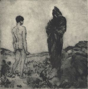 Early 20th Century Etching - The Meeting