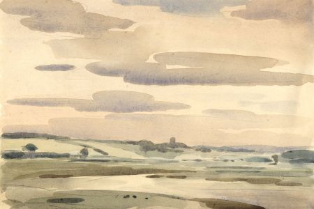 Clarence Norman Barlow - Mid 20th Century Watercolour, Coastal Landscape
