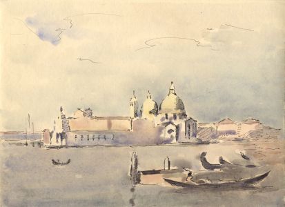 Clarence Norman Barlow - Mid 20th Century Watercolour, St. Mark's Venice