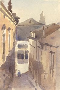 Clarence Norman Barlow - Mid 20th Century Watercolour, Continental Street Scene