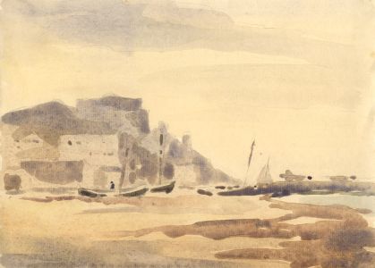 Clarence Norman Barlow - Mid 20th Century Watercolour, At Low Tide