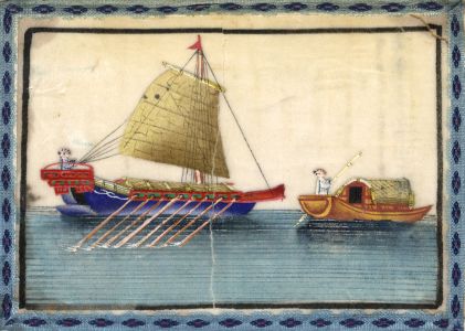 Chinese 19th Century Gouache on Pith Paper