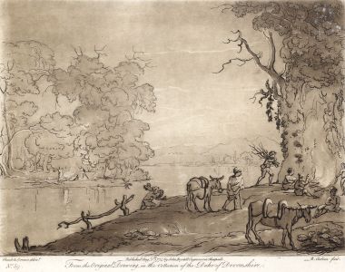 Richard Earlom After Claude Le Lorrain - 1774 Mezzotint, Liber Veritatis No. 59